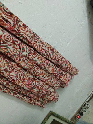 Vestido largo estampado multicolor