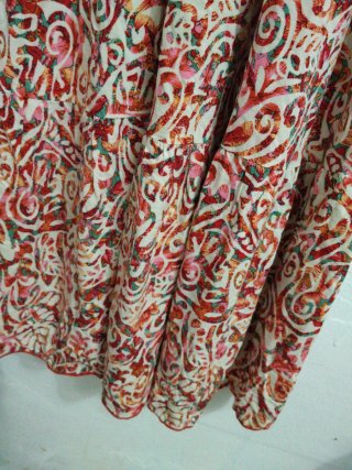 Vestido largo estampado multicolor