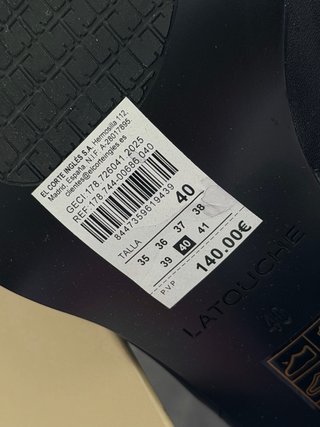 Botas altas negras Latouche Talla 40