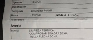 Lenovo Legion i7 Portátil Gaming