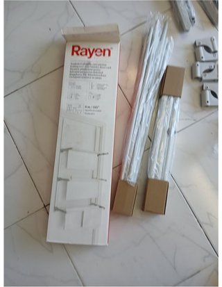 Rayen | Tendedero Plegable para Puertas y Pared - Varillas XXL - 8m de Superficie de Tendido - Multifuncional - Blanco y Gris - 62.5x