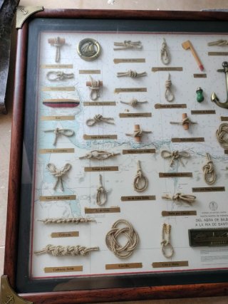 Cuadro Nudos Marineros Madera y Metal