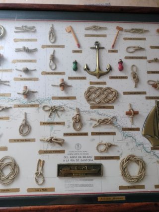 Cuadro Nudos Marineros Madera y Metal