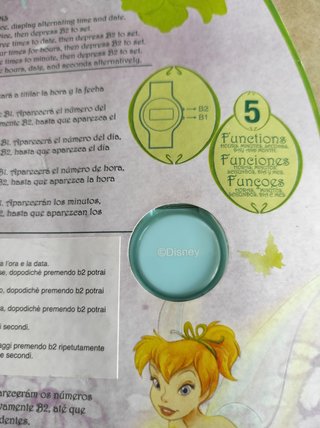 orologio disney fairies tinker bell campanellino