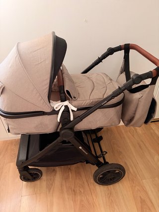 Carro bebé 3 en 1 ESME Beige + Accesorios