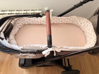 Carro bebé 3 en 1 ESME Beige + Accesorios