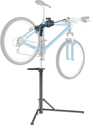 Soporte para Reparación de Bicicletas, Soporte de Mantenimiento de Bicicletas con Altura Ajustable, Giratorio a 360° y Plegable, Soporte de Mantenimiento de Bicicletas, para Universal Máximo 40 Kg...