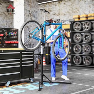 Soporte para Reparación de Bicicletas, Soporte de Mantenimiento de Bicicletas con Altura Ajustable, Giratorio a 360° y Plegable, Soporte de Mantenimiento de Bicicletas, para Universal Máximo 40 Kg...