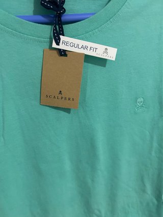 Camiseta Scalpers Talla XXL Color Teal