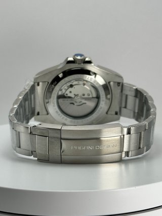Reloj Pagani Design Automático 1639 Negro/Plata