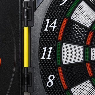 Homcom - Objetivo Electrónico Digital Con 12 Dardos para 8 Jugadores 27 Juegos 216 Variantes Modos