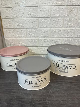 Juego de 3 moldes para tartas