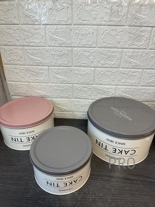 Juego de 3 moldes para tartas