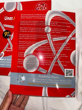 2 libros de Unas Matemáticas Para Todos 9a edición