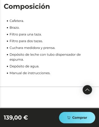Cafetera Semiautomática Blanca cecotec