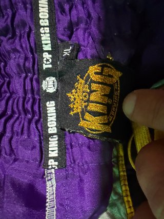 Pantalones Muay Thai Top King Morado
