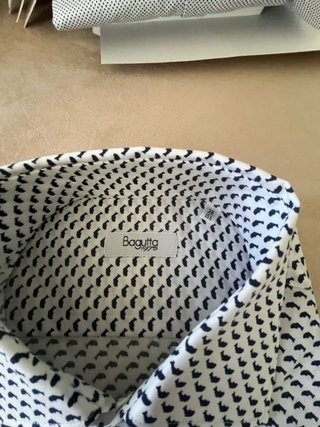 Camicia Bagutta fantasia blu e bianca