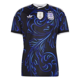 Camiseta Argentina Negra y Azul