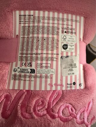 Manta con capucha My Melody Primark