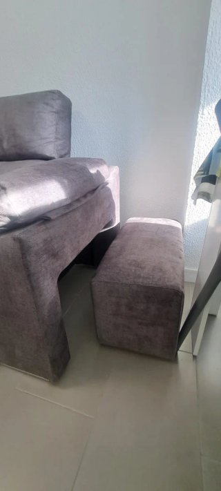 Sofá Chaiselongue Conforama Gris 2,88m negociable