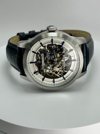 Reloj Pagani Design Automático Esqueleto Azul 1638