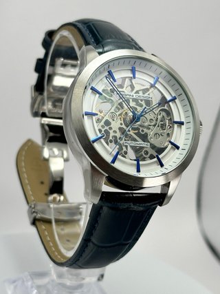 Reloj Pagani Design Automático Esqueleto Azul 1638