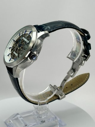 Reloj Pagani Design Automático Esqueleto Azul 1638