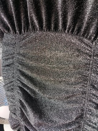 Vestido plateado lentejuelas talla S