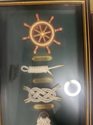 Cuadro Nudos Marineros Madera y Metal
