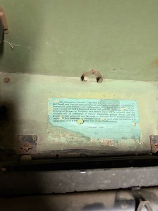Máquina de escribir Remington antigua