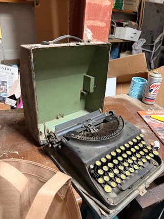 Máquina de escribir Remington antigua