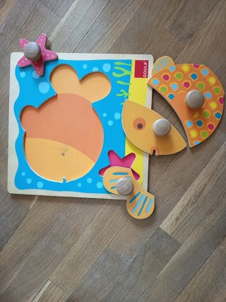 Lote puzzles de madera Goula