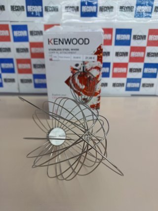Accesorio Batidor XL robot de cocina de acero inoxidable batidor de globos, apto para todos los procesadores de cocina Chef, apto para lavavajillas, plata Kenwood