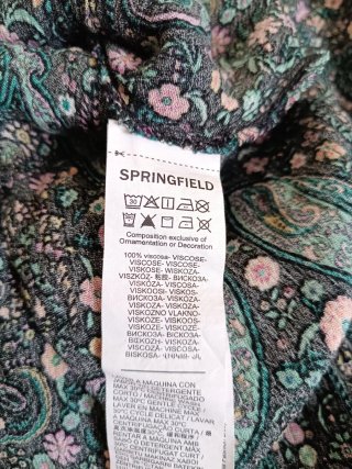 Vestido Springfield estampado paisley [Negociable]