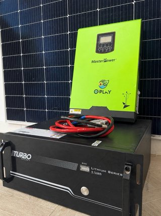 Kit Solar Completo 5000w + Litio + 3 Paneles