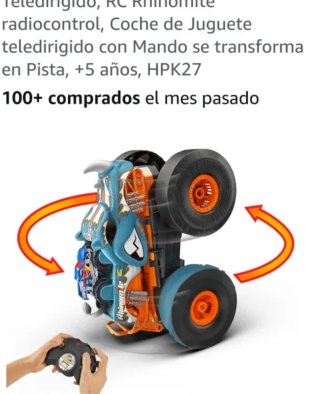 Coche RC Hot Wheels Monster Trucks Rhinomite