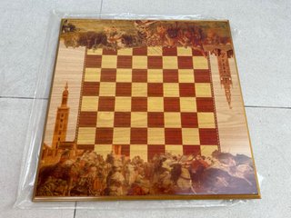 Tablero de ajedrez de madera. Negociable