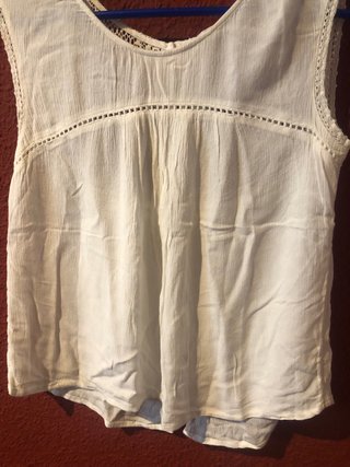 Camiseta Mango Blanca Talla M
