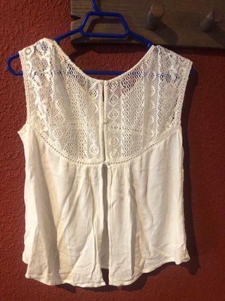 Camiseta Mango Blanca Talla M