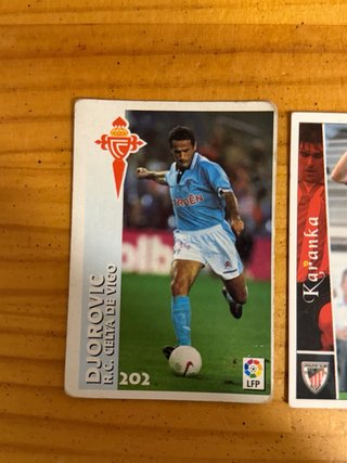 Cartas Panini Djurovic y Reiziger