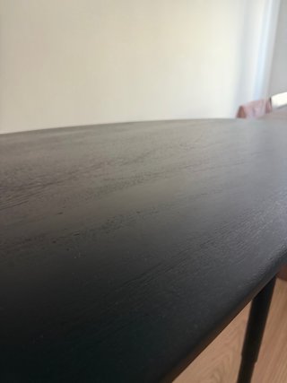 Mesa Ovalada Negra Sklum