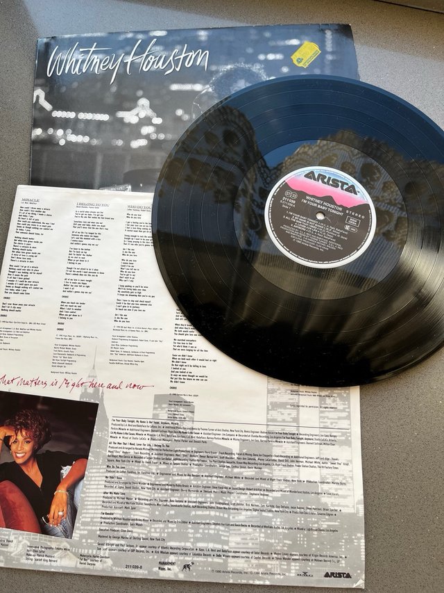 Whitney Houston I'm Your Baby Tonight Vinilo