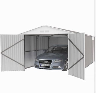 Caseta de metal para garaje exterior
