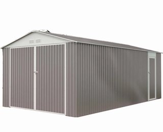 Caseta de metal para garaje exterior