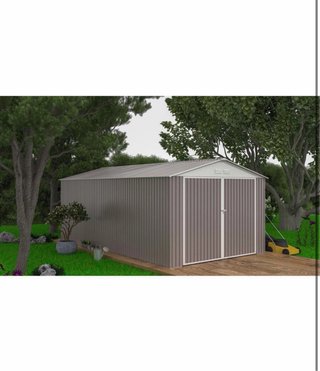 Caseta de metal para garaje exterior