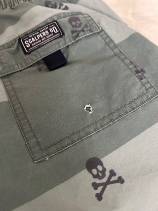 Bañador Scalpers Verde Calaveras