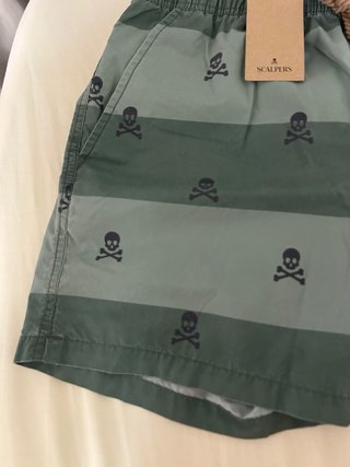 Bañador Scalpers Verde Calaveras