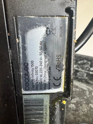 Freidora Cecotec CleanFry Infinity 1500