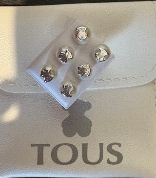 Pendientes modelo Tous Oso Plata