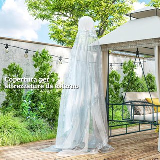 Cubierta para Invernadero en PP 150G/M² 6X10 M, Tela de Repuesto para Invernaderos de Túnel anti UV e Impermeable, Recubrimiento de Plástico, Transparente